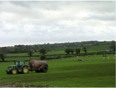 tractor on a farm