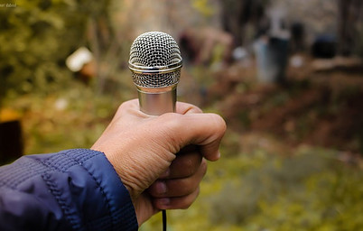 holding a microphone to the voice of your employee is a form of empowering