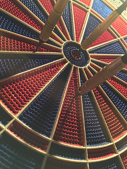 dartboard with target