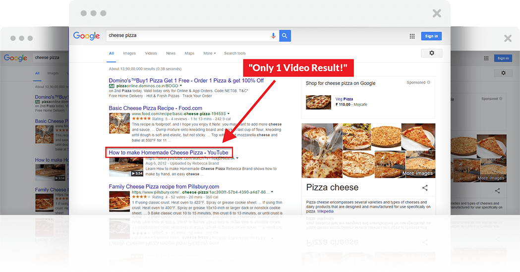 video jeet listing on google search