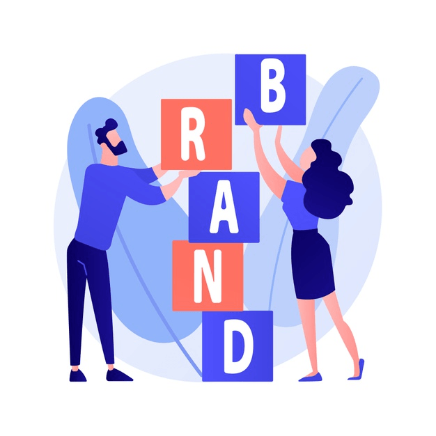 product-brand-building-corporate-identity-design-studio-designers-flat-characters-teamwork-cooperation-collaboration-company-name-concept-illustration how to create a brand strategy